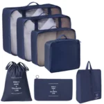 نظم دهنده چمدان مدل 9 تکه رنگ سرمه ای