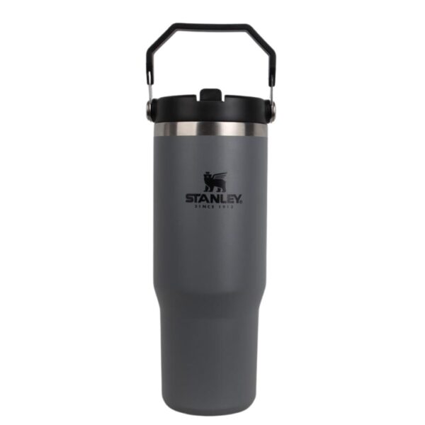 تراول ماگ استنلی نی دار مدل FLIP STRAW TUMBLER نمای رو به رو