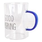ماگ پیرکس good morning آبی نمای جانبی