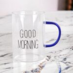 ماگ پیرکس good morning آبی عکس واقعی