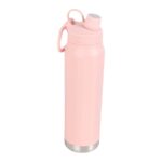 قمقمه اسپرت استیل گنجایش 800ml گلبهی روشن