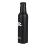 فلاسک استیل طرح نوشابه گنجایش 500ml مشکی نمای کنار