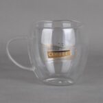 ماگ پیرکس دوجداره تپل طرح coffee
