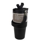 تراول ماگ طرح استنلی 600ml مشکی نمای جانبی