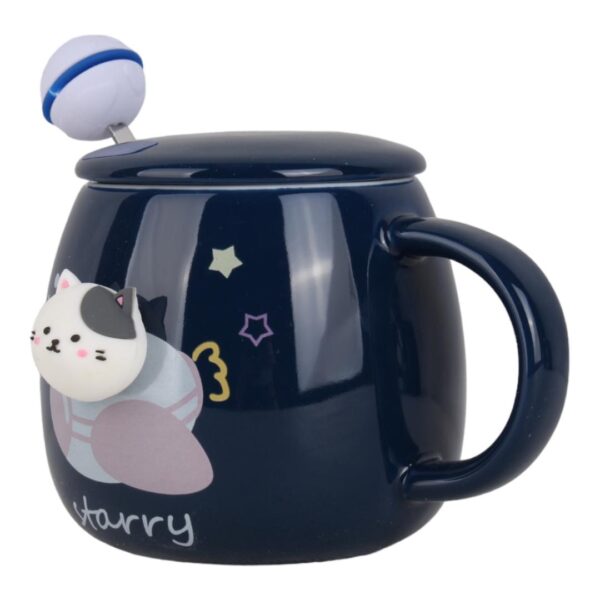 ماگ فانتزی گربه فضانورد طرح starry