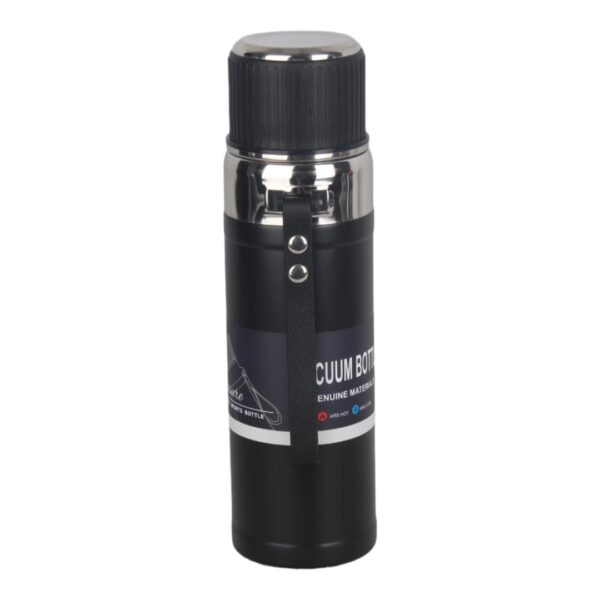 فلاسک مدل vacuum bottle -نمای بغل-مشکی