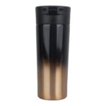 تراول ماگ استیل مدل COFFEE CUP مشکی-طلایی نمای پشت