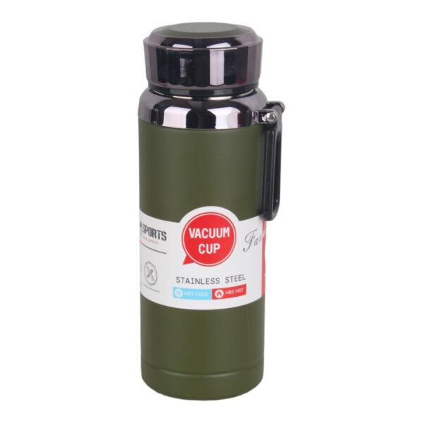 فلاسک وکیوم اسپرت گنجایش 800ml سبز تیره