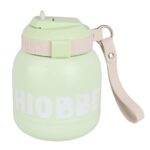 قمقمه فلاسکی تپل طرح CHIOBBE سبز پاستیلی 1
