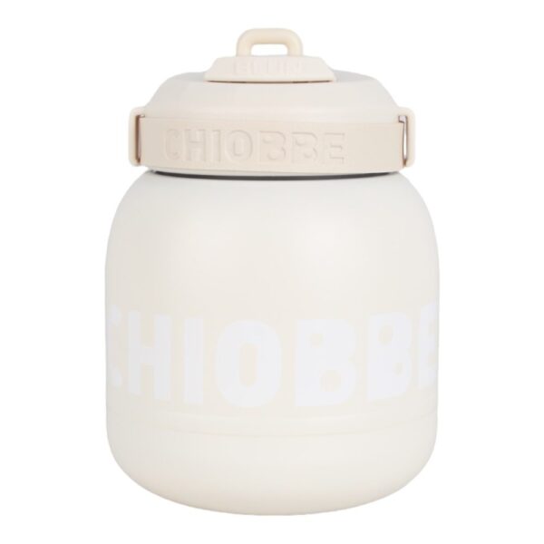 قمقمه فلاسکی تپل طرح CHIOBBE کرم