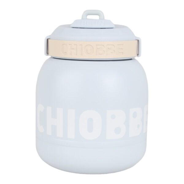 قمقمه فلاسکی تپل طرح CHIOBBE آبی پاستیلی