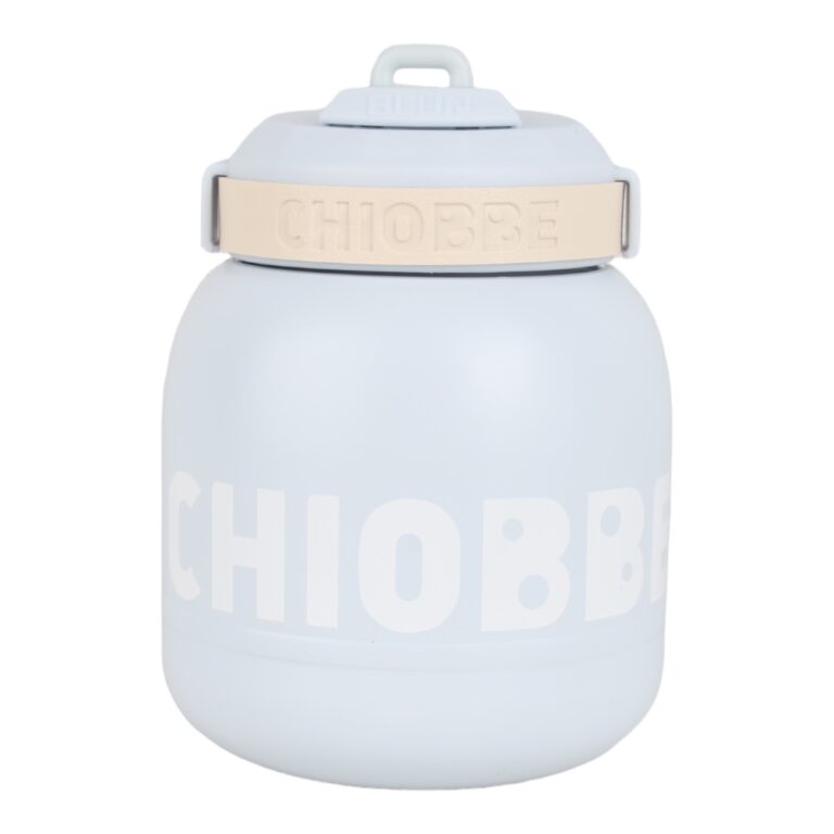 قمقمه فلاسکی تپل طرح CHIOBBE آبی پاستیلی