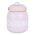 قمقمه فلاسکی تپل طرح CHIOBBE بنفش پاستیلی
