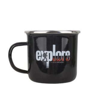 ماگ لعابی طرح EXPLOR رنگ مشکی