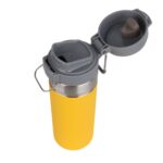 تراول ماگ قفل دار 800ml زرد نمای بالا به صورت کامل