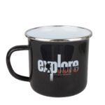 ماگ لعابی طرح EXPLOR رنگ مشکی