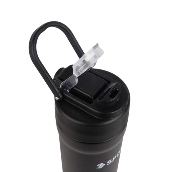 تراول ماگ دو حالته 680ml مشکی نمای جانبی و بالا