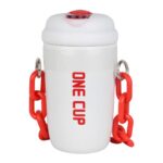 تراول ماگ زنجیر دار مدل one cup سفید