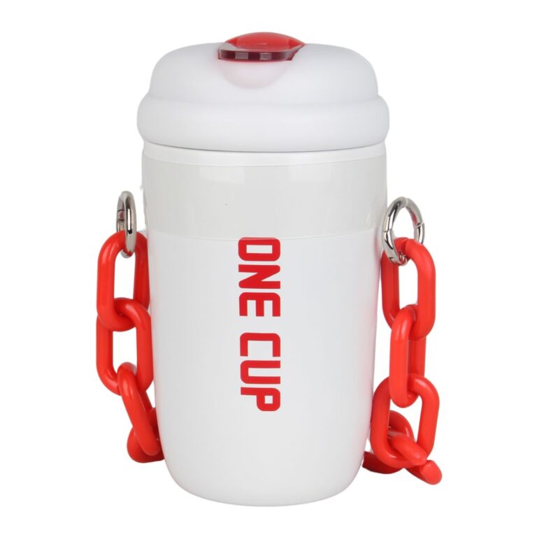 تراول ماگ زنجیر دار مدل one cup سفید