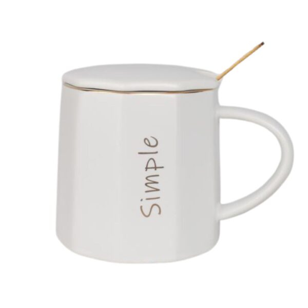 ماگ مینیمال Simple شیاردار سفید