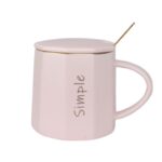 ماگ مینیمال Simple شیاردار صورتی پاستیلی