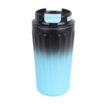 تراول ماگ دو رنگ طرح coffee آبی رنگ