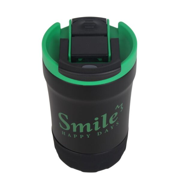 تراول ماگ دو حالته طرح smile مشکی