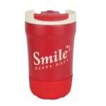 تراول ماگ دو حالته طرح smile قرمز رنگ