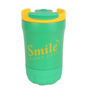 تراول ماگ دو حالته طرح smile سبز
