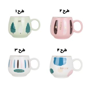 ماگ خمره ای طرح LUCKY چهارتا طرح