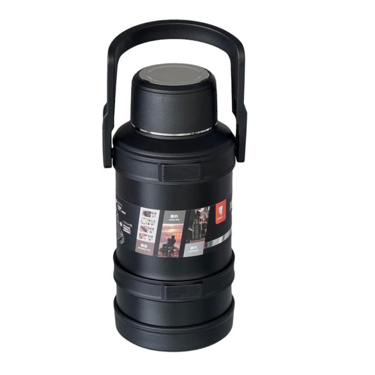 فلاسک مدل کوهنوردی اورجینال گنجایش 4 لیتر مشکی نمای دستگیره