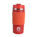 تراول ماگ coffee cupe دور سیلیکونی قرمز