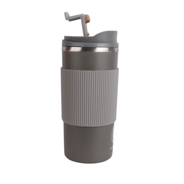 تراول ماگ coffee cupe دور سیلیکونی طوسی