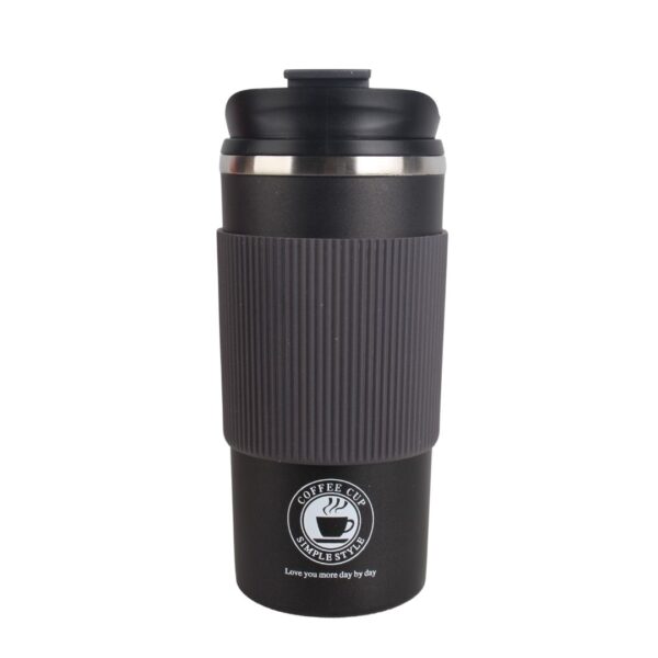 تراول ماگ coffee cupe دور سیلیکونی مشکی