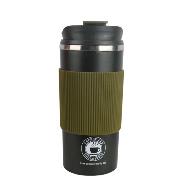 تراول ماگ coffee cupe دور سیلیکونی یشمی
