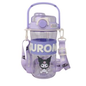 قمقمه دو حالته شفاف طرح KUROMI