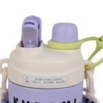 تراول ماگ استیل دو حالته طرح کرومی نمای نی نوش