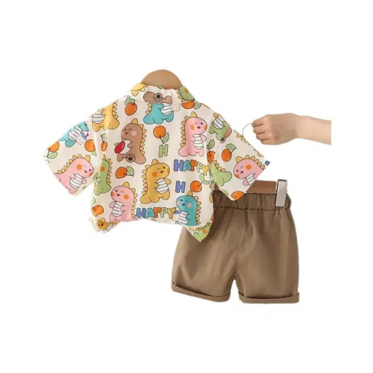 ست پسرانه پیراهن و شورت دایناسور