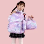 کیف مدرسه سه تکه طرح آبرنگی مدل HAPPY کد 5193 - Image 22
