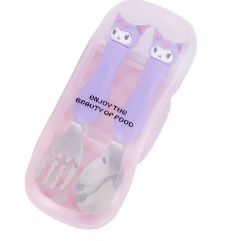 قاشق و چنگال طرح کرومی نمای رو به رو