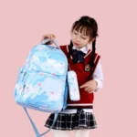 کیف مدرسه سه تکه طرح آبرنگی مدل HAPPY کد 5193 - Image 15