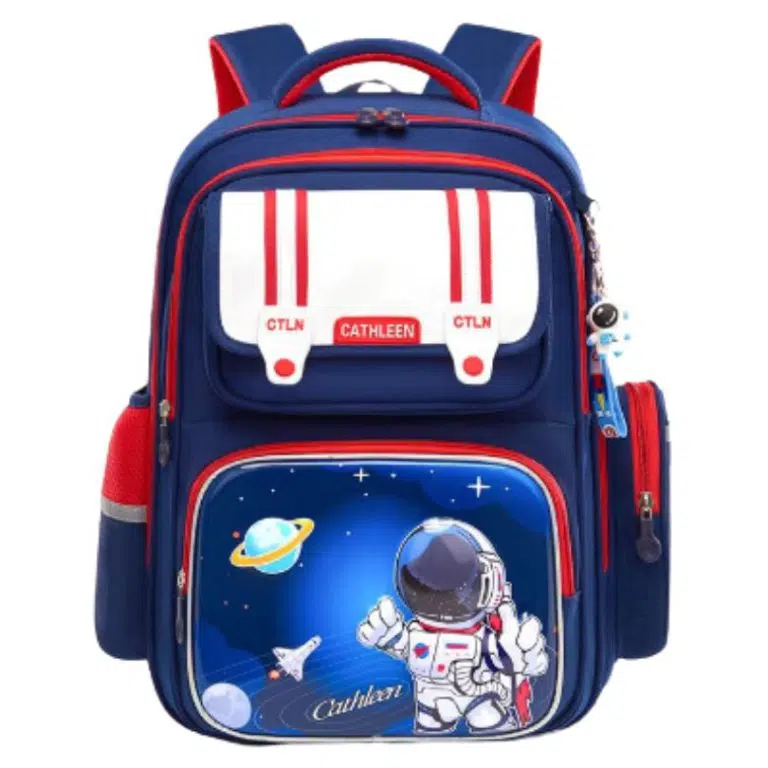 کوله پشتی پسرانه طرح فضانورد مدل cathleen نمای رو به رو