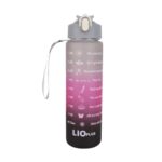قمقمه مدل دوقلو استیکر دار مشکی-سرخابی 900ml