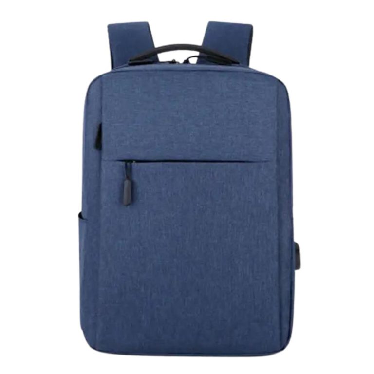 کوله پشتی مخصوص لپ تاپ مدل تک زیپ رنگ سرمه ای