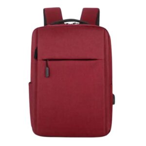کوله پشتی مخصوص لپ تاپ مدل تک زیپ رنگ قرمز جیگری