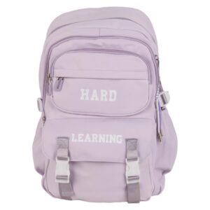 کوله پشتی اسپرت طرح HARD LAERNING رنگ بنفش روشن