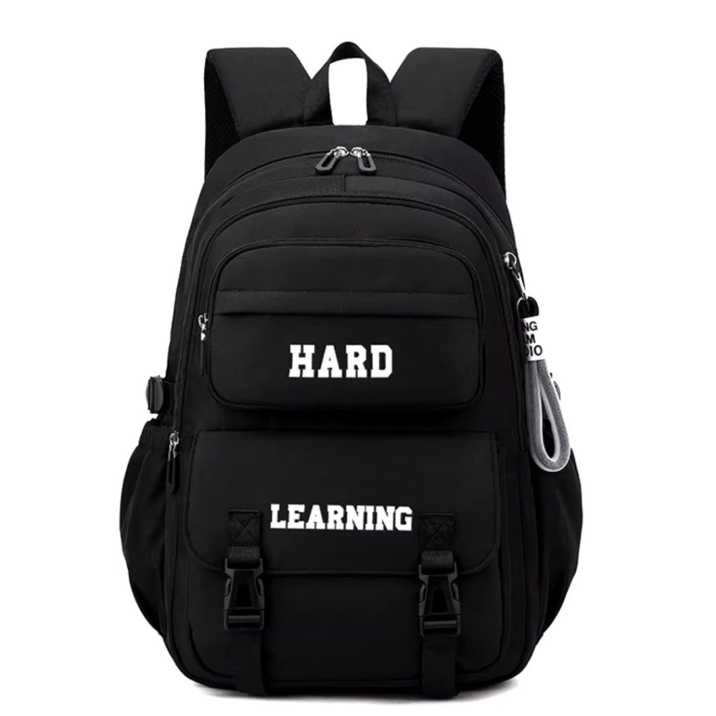 کوله پشتی اسپرت طرح HARD LAERNING رنگ مشکی