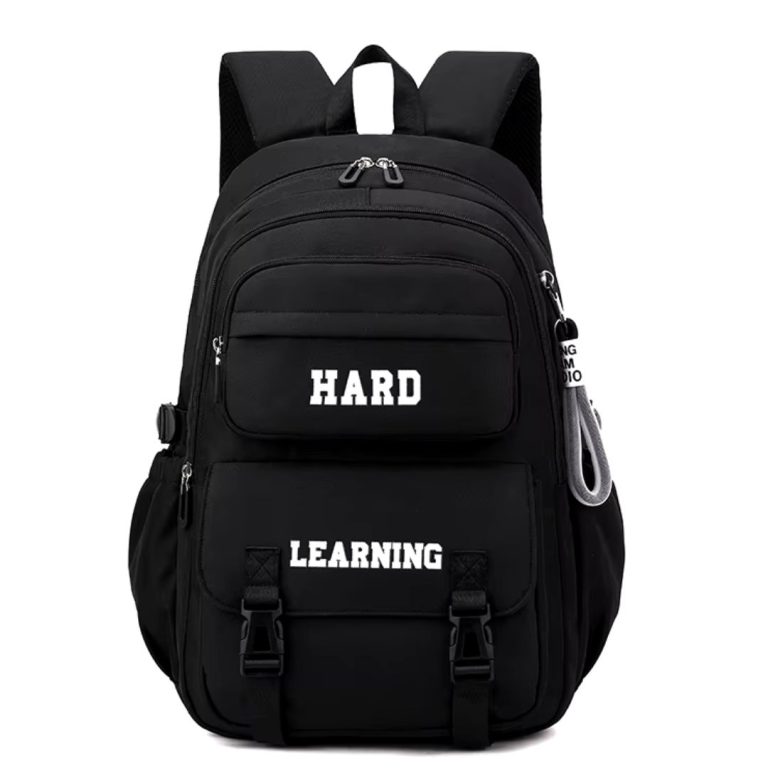 کوله پشتی اسپرت طرح HARD LAERNING رنگ مشکی