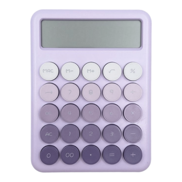 ماشین حساب رنگی کد DX-817 رنگ بنفش