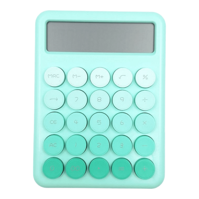ماشین حساب رنگی کد DX-817 رنگ سبز